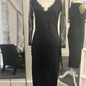 Vixen by Micheline Pitt Black Long Sleeve Dress Le Femme